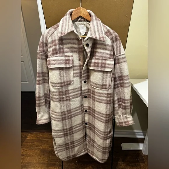 H&M Long Shacket Jacket - Picture 2 of 5